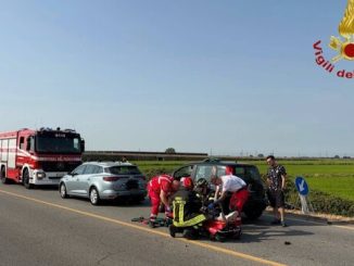 Novara incidente SS229 ferito