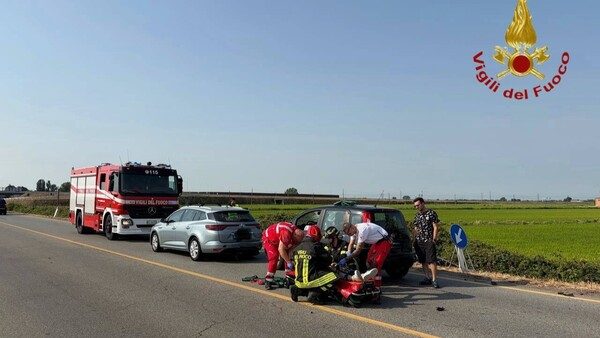 Novara incidente SS229 ferito