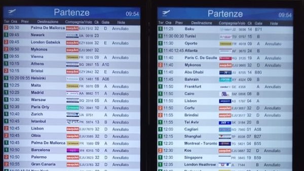 Malpensa sciopero voli cancellati