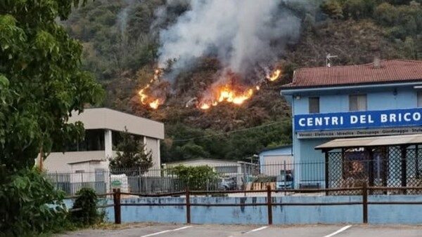 Premosello incendi rischio salute Colloro