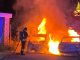 due auto fiamme cunardo