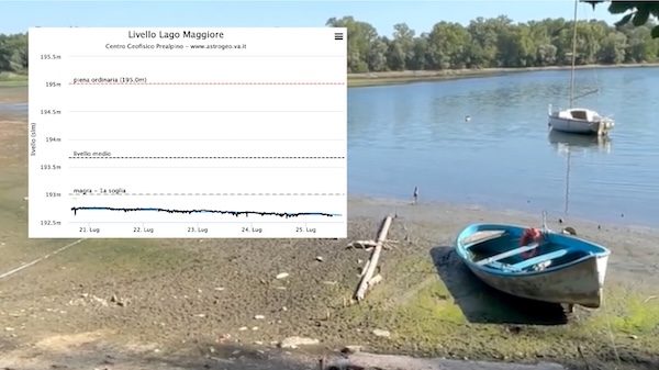 lago maggiore siccità navigazione