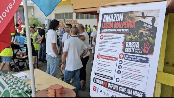 malpensa Amazon protesta lavoratori