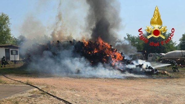 incendio azienda agricola bardello