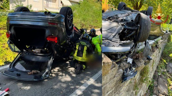 porto valtravaglia auto si ribalta