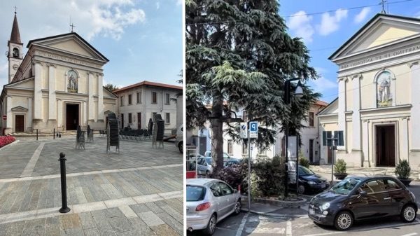 Ferno nuova piazza inaugurazione