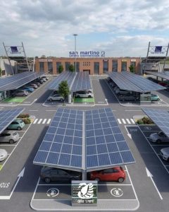 Novara fotovoltaico parcheggi transizione
