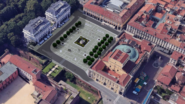 Novara piazza Martiri Iacopino
