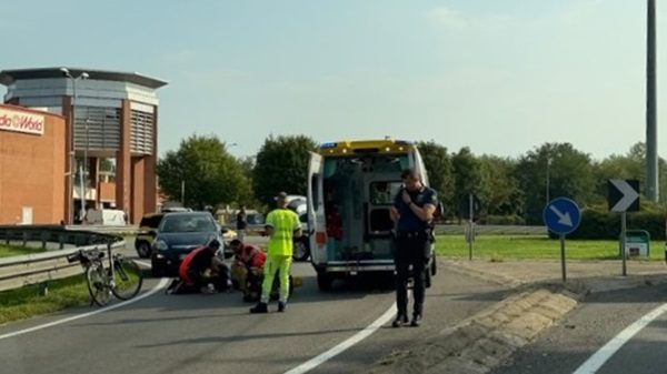 vanzaghello incidente ciclista