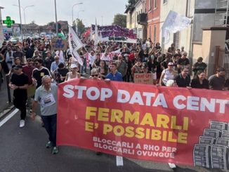 rho datacenter corteo protesta