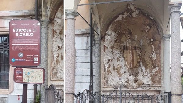 Busto edicola San Carlo