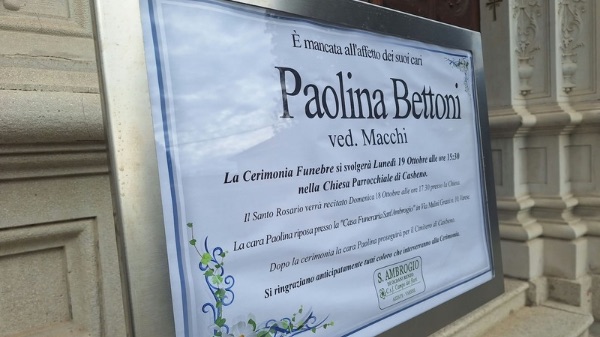 varese funerale Paola macchi