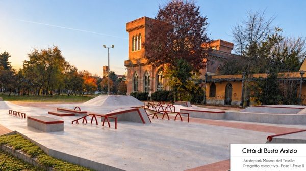 busto skatepark tessile progetto esecutivo