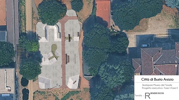 busto skatepark tessile progetto esecutivo