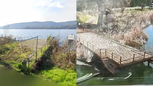 Varano Borghi pontile lago