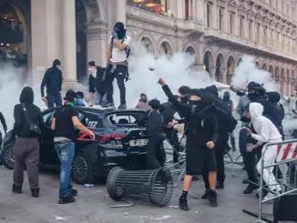 milano scontri militari